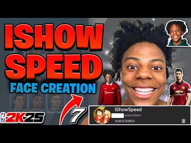 IShowSpeed Face Creation In 2K25 - How To Look Like IShowSpeed In 2K25 + How To Create IShowSpeed