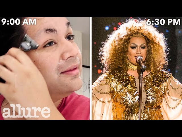 A Drag Singer's Entire Routine, from Shaving to Showtime | Work It | Allure