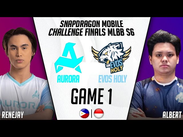 AURORA vs EVOS HOLY GAME 1 | AURORA vs EVOS GAME 1 ESL SNAPDRAGON PRO SERIES CHALLENGE FINALS