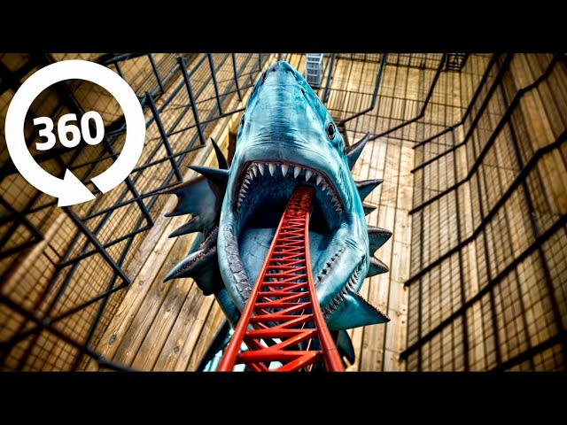 Can YOU Survive The Megalodon Rollercoaster? (VR Challenge) - See if you're brave enough!