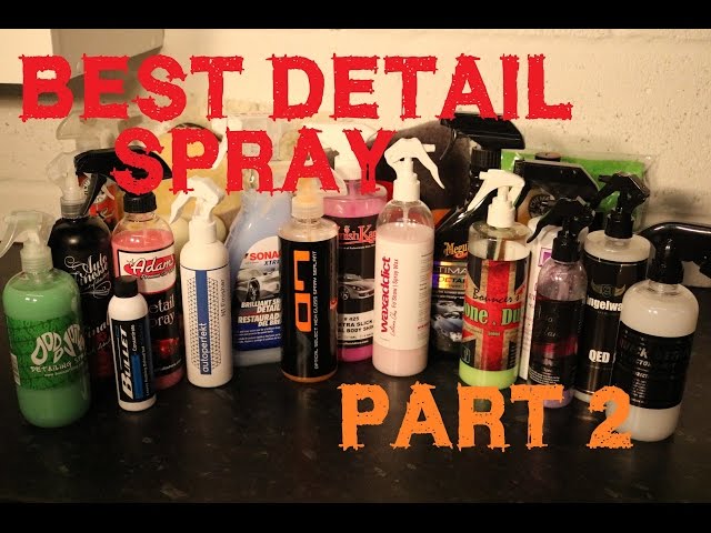 best detailing spray of all time review part 2 / shootout QD Quick detail spray wax sealant