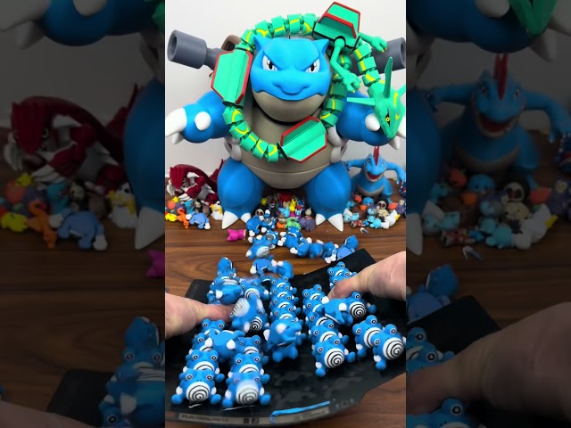 3d printing poliwrath evolutions!!!!!    Models available on thangs and patreon #pokemon #bambulab