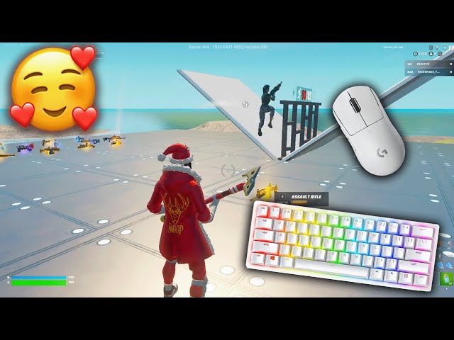 ASMR🏆1v1 BUILD FIGHT🏆Satisfying Fortnite Keyboard Sounds