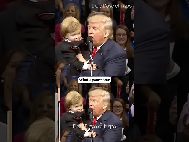 Funny and cute talk of baby and Donald Trump #motivation #ukmotivation #inspirational #shorts #trump