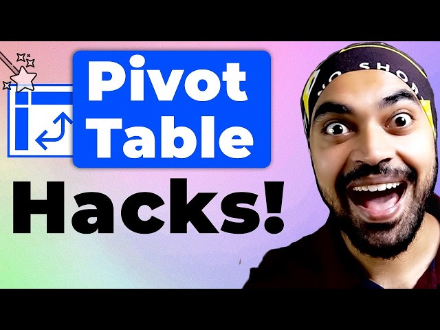 10 Expert Level PIVOT TABLE TRICKS you cannot miss! 🤩