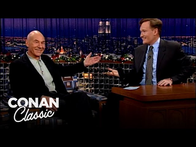 Patrick Stewart Didn’t Want To Look At His Wax Figure | Late Night with Conan O’Brien