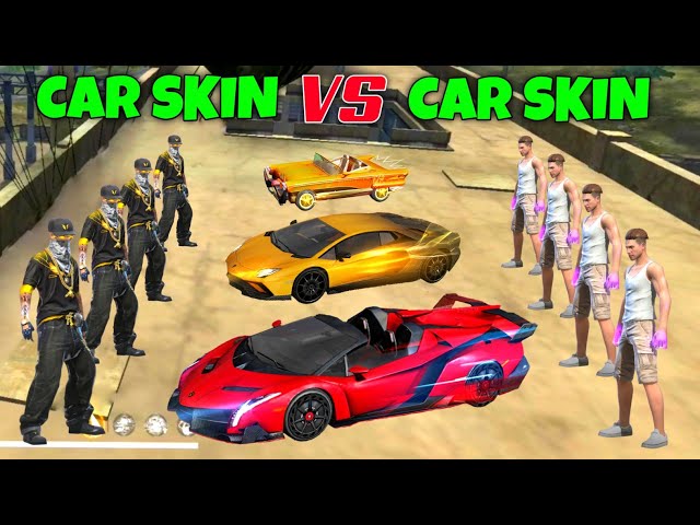 Car Skin vs Car Skin Fight | New Lamborghini CAR SKIN Challenge | HIP HOP vs ADAM | Garena Free Fire