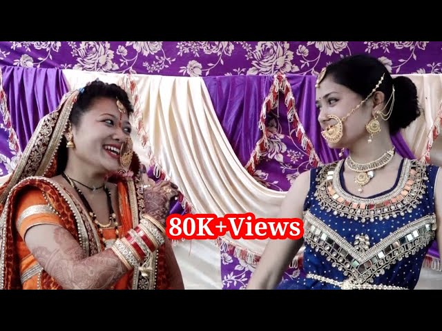 Amazing Dance by two Gorgeous Sister's// Mahila Sangeet //आयी शुभ घड़ी देखो मेरे आंगन आयी||