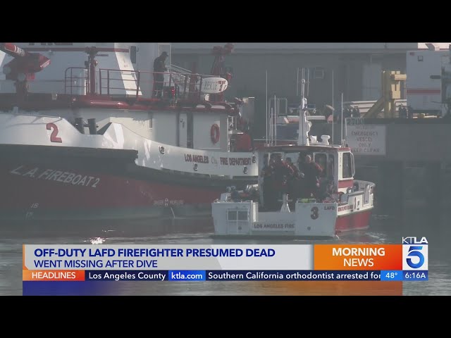 Missing off-duty LAFD firefighter presumed dead after diving in Long Beach