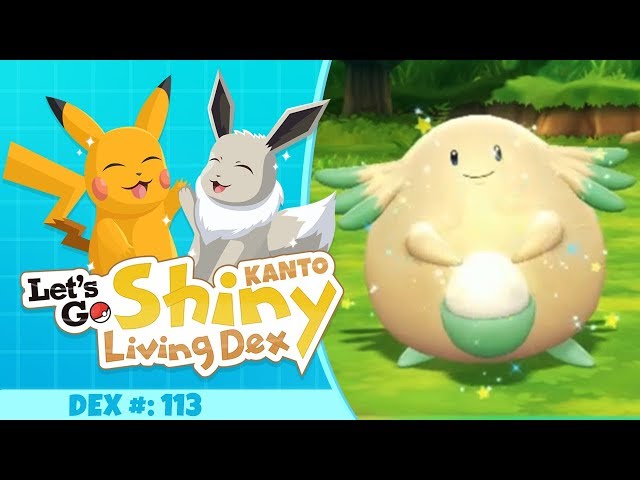 LUCKY SHINY CHANSEY! | Pokemon Let's GO Pikachu and Eevee! (Kanto Shiny Living Dex #113)