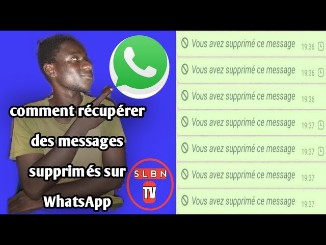 Astuce portable Comment récupérer message WhatsApp supprimer en wolof 