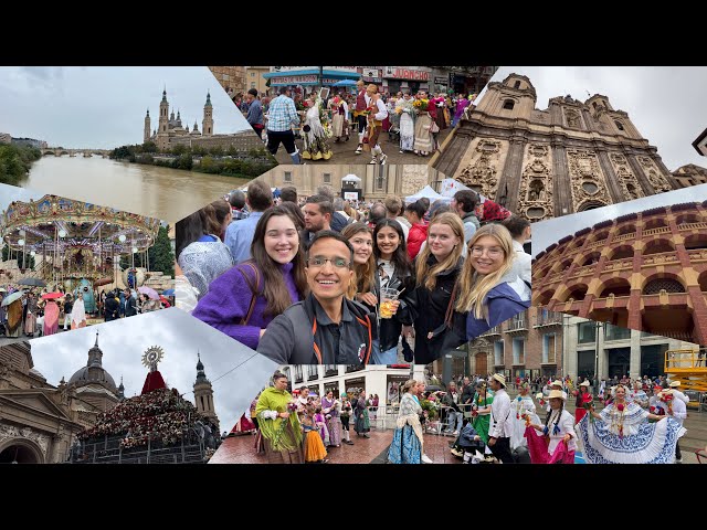 ZARAGOZA 🇪🇸 SPAIN Vlog: Exploring the Aragon's Capital | Pilar Festival Celebration 🏰 🌹