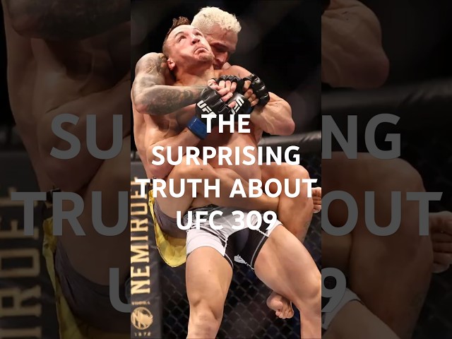 THE SURPRISING TRUTH ABOUT UFC 309'S CONTROVERSIAL FINISH