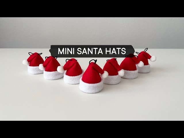 Day 1 | Making Mini Santa Hats