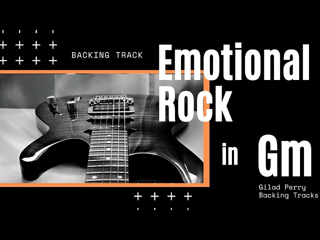 Emotional Rock Ballad || Guitar Backing Track || Gm