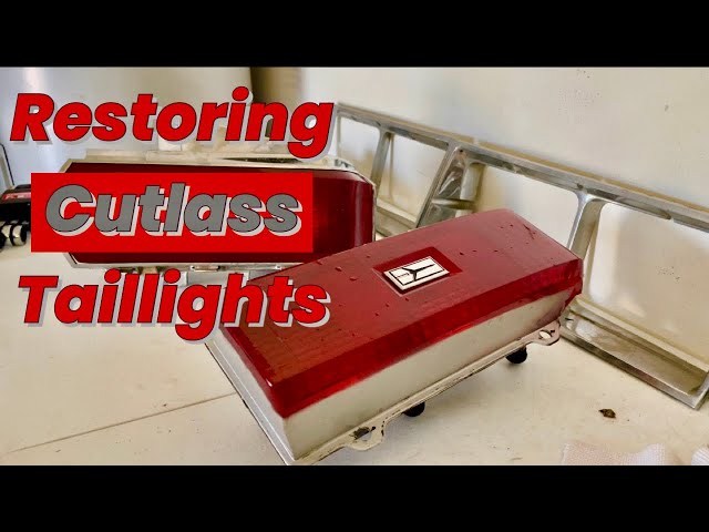 Cleaning Up Chrome and Restoring Olds Cutlass Tail Lights Using VHT Night Shades