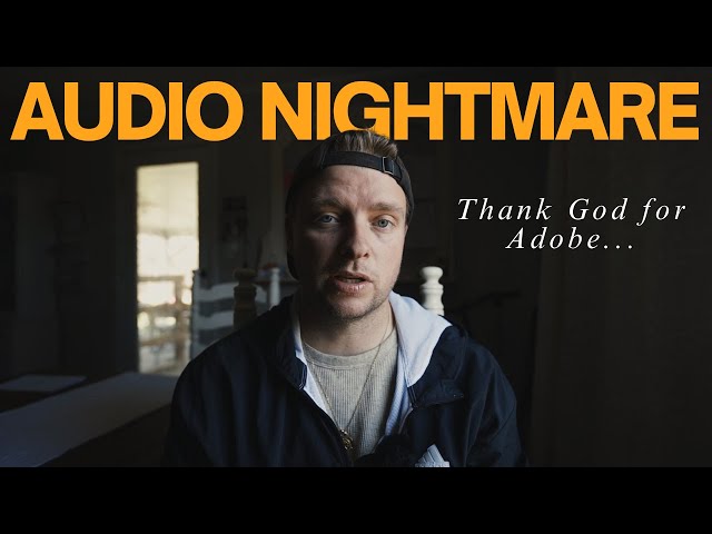 How Adobe Speech Enhancer Saved a Nightmare Audio Disaster on a Client Shoot