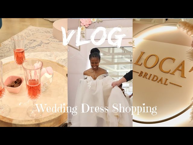 VLOG: COME WEDDING DRESS SHOPPING WITH ME || SUCH BEAUTIFUL DRESSES AHHHH