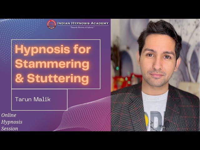 Complete Hypnosis Treatment for Stuttering and Stammering | Online Session by Tarun Malik (English)