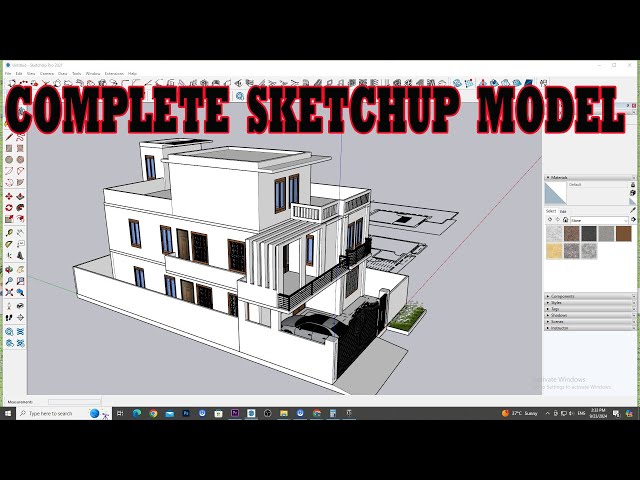 How To Create Model In Sketchup | SketchUp modeling tutorial Beginners