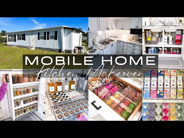 ULTIMATE MOBILE HOME KITCHEN MAKEOVER | Mobile Home Cleaning | Kitchen Organization Ideas with TEMU