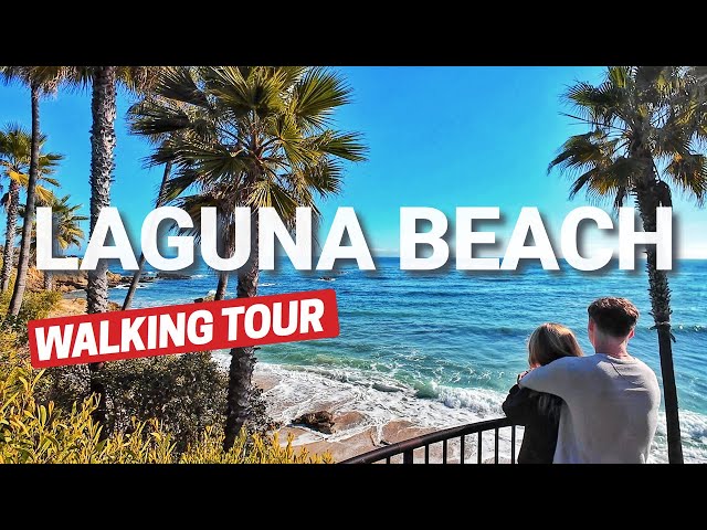 Laguna Beach, California Walking Tour - 4K 60fps