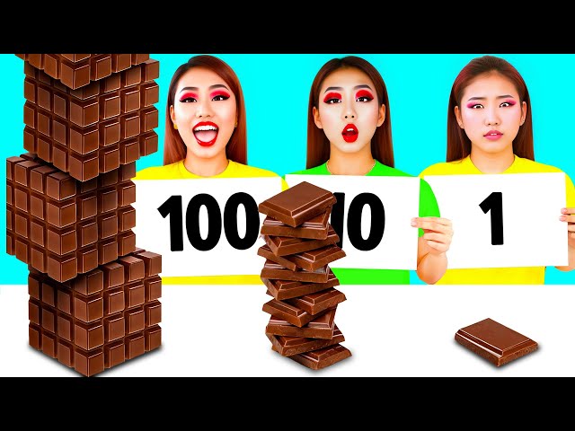 100 Schichten Nahrung Challenge | Lustige Küchen-Hacks von Toon Toon