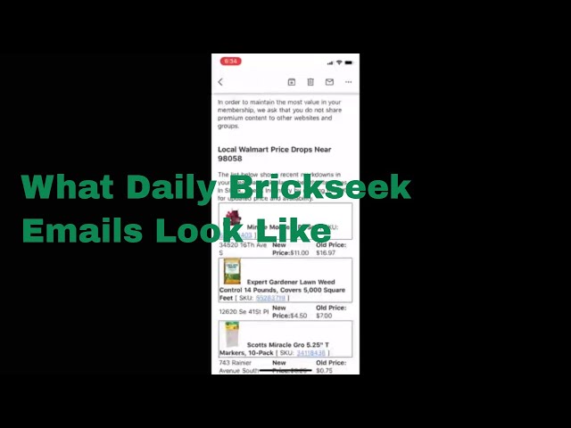 What Daily Brickseek Emails Look Like