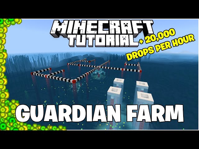 Guardian Farm Tutorial Minecraft Bedrock