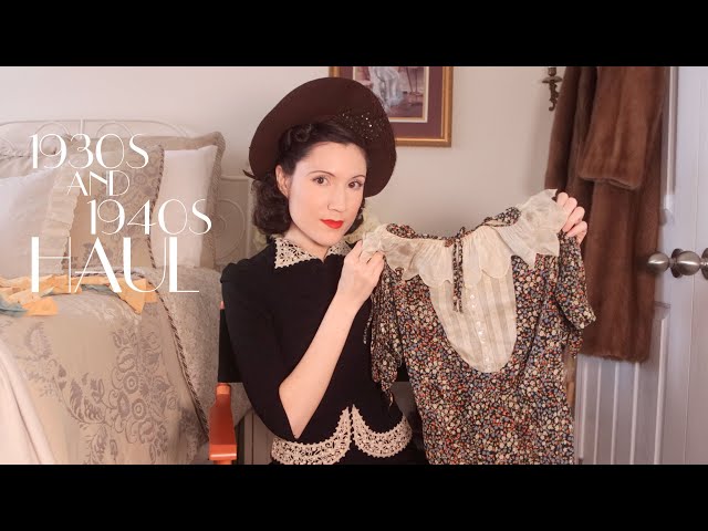 A Winter Vintage Clothing Haul - 1930s and 1940s!