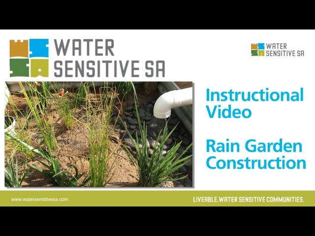 Raingarden construction: Step-by-step video