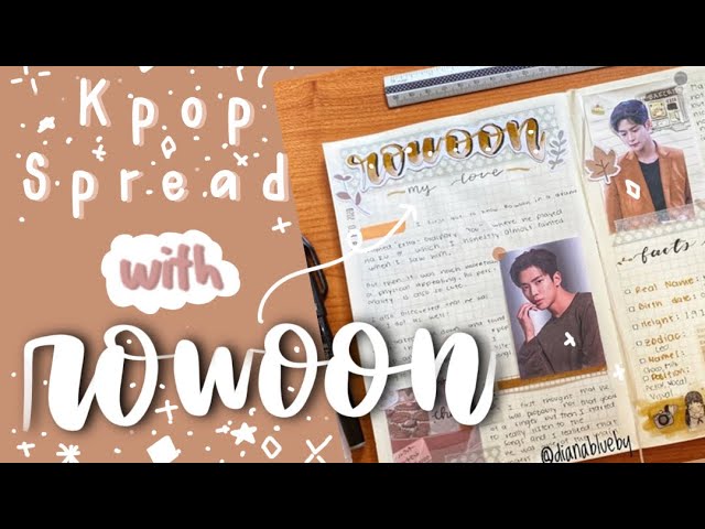 Kpop Journal spread Rowoon