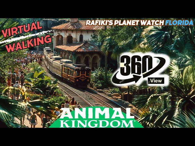 360º View 🚂 Animal Kingdom Rafiki's planet watch 🌴 *VR Video *Virtual Reality