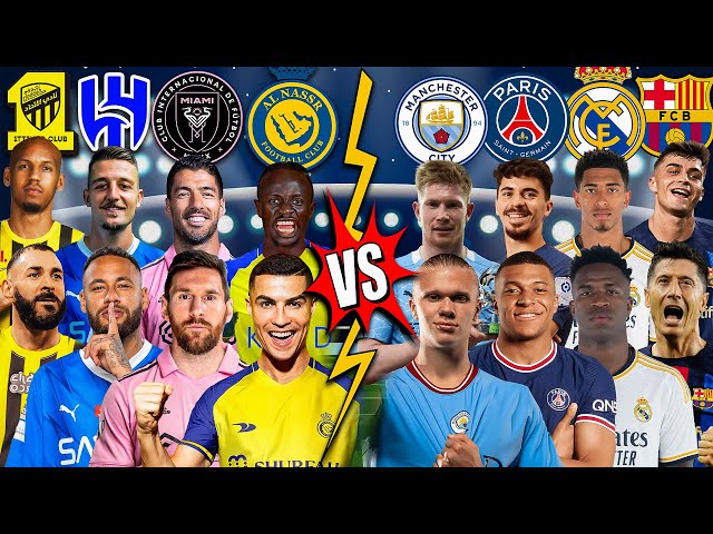 Arab Teams & Inter Miami 🆚 Best Champion Teams 😱🫵 Ronaldo Messi Neymar Mbappe