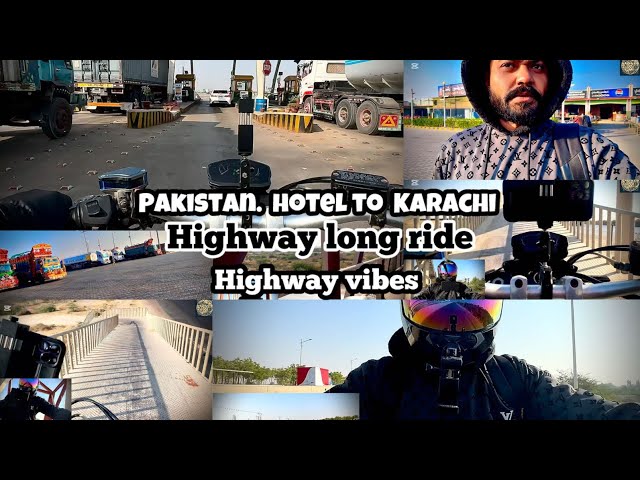 Pakistan restaurant Part 2 | highway vibes | long ride | heavybike | morning