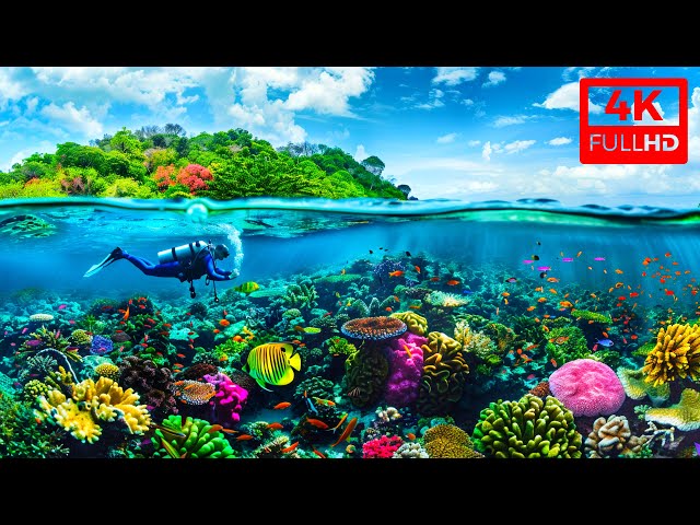 4K Stunning Underwater Wonders of the Red Sea | Relaxing Music for Peaceful Moments