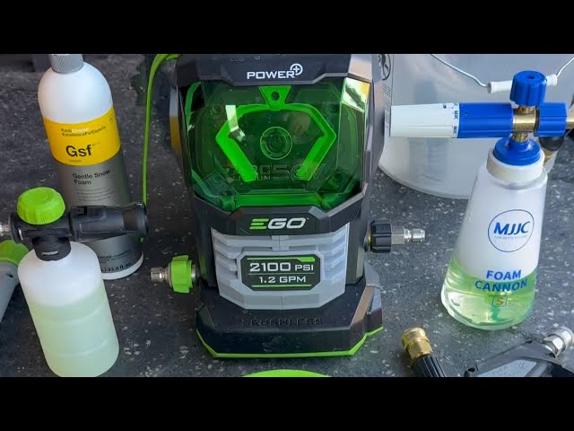 Foam Cannon Comparison - EGO Compact 2100 Pressure Washer