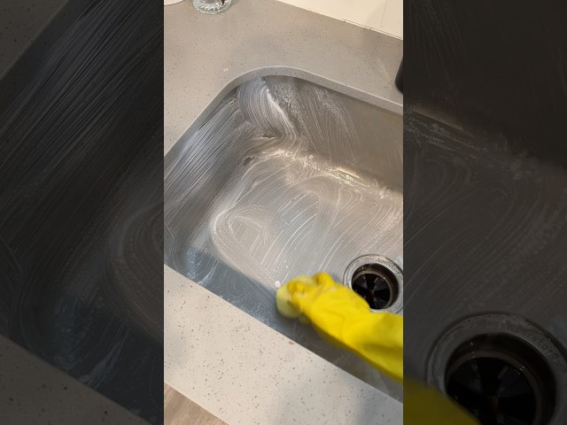 sink clean🧼👏🏻 #asmrsounds #cleantok #cleaning #sinkcleaning #asmr #asmrvideo #clean #shorts