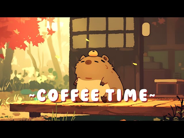 Capybara Lofi Music Station - Ambient Study Beats Mix ~ Zen Moments ~ 🦫 🌙 📖