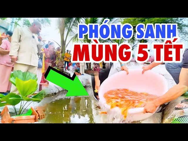 PHẬT TỬ TẬP TRUNG TẠI NHÀ CƯ SĨ NHUẬN ĐỨC PHÓNG SANH ĐẦU NĂM