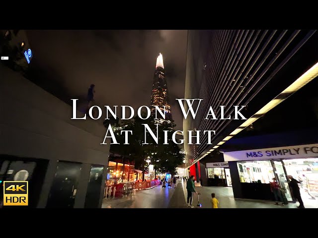 🇬🇧 London Walk At Night - iPhone 13 Pro Max Video Cinematic HDR