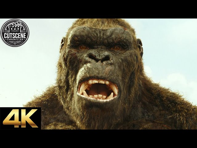 [4K UHD] Thrilling Kong: Skull Island Ending CUTSCENE | Kong: Skull Island (2017)