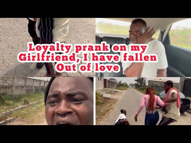 Boyfriend trying to prank his girlfriend that he has fallen out of love, nor be small slap