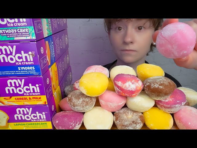 ASMR MOCHI ICE CREAM MUKBANG *S'MORES BIRTHDAY CAKE LEMON CHEESECAKE CEREAL & MILK | VNM ASMR