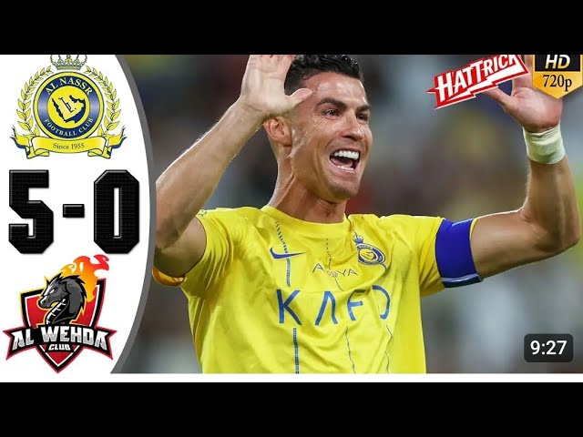 Ronaldo 4 Goal🐐 Al nassr vs Al wehda 4:0 All highlights goals