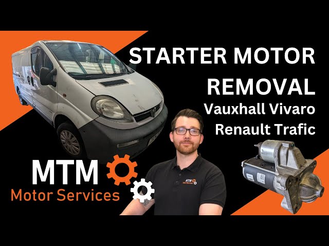 Starter motor removal on a 1.9 Vauxhall Vivaro / Renault Trafic