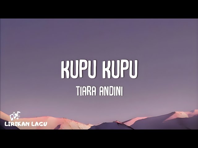 Tiara Andini - Kupu-Kupu (Video Lirik)