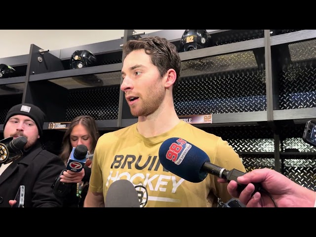 Jeremy Swayman Boston Bruins Postgame Media Scrum!!! 01/25/2025