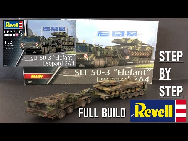 Revell 1/72 SLT Elephant + Leopard 2a4 Building Video