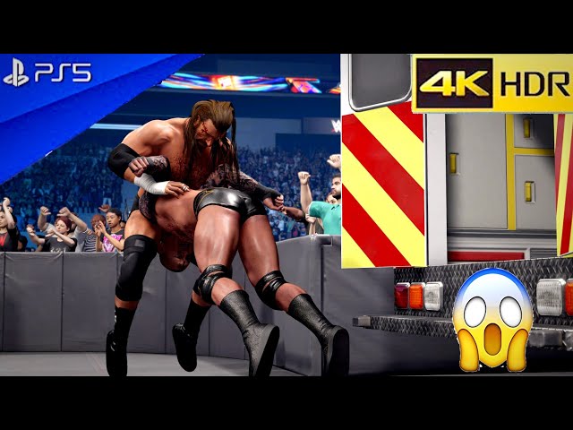 WWE 2K24- Randy Orton vs Triple H- AMBULENCE MATCH- WWE 2K24 GAMEPLAY